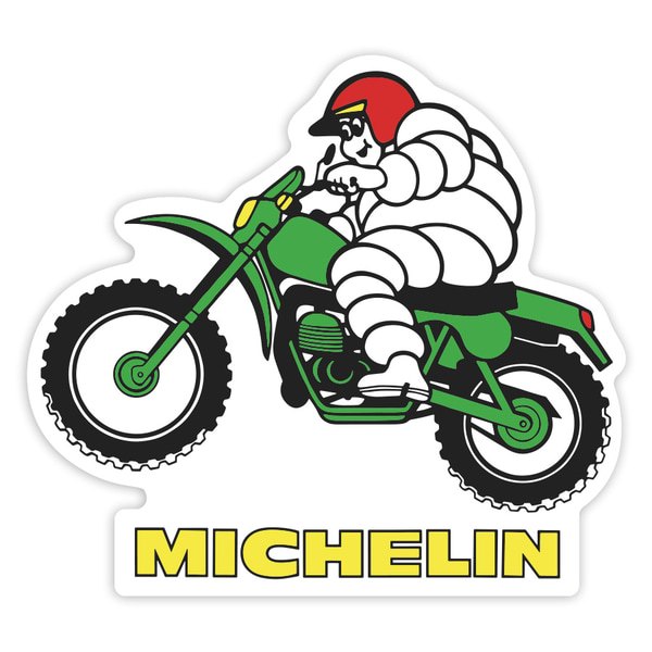 Adesivi per Auto e Moto: Michelin Motocross Retrò