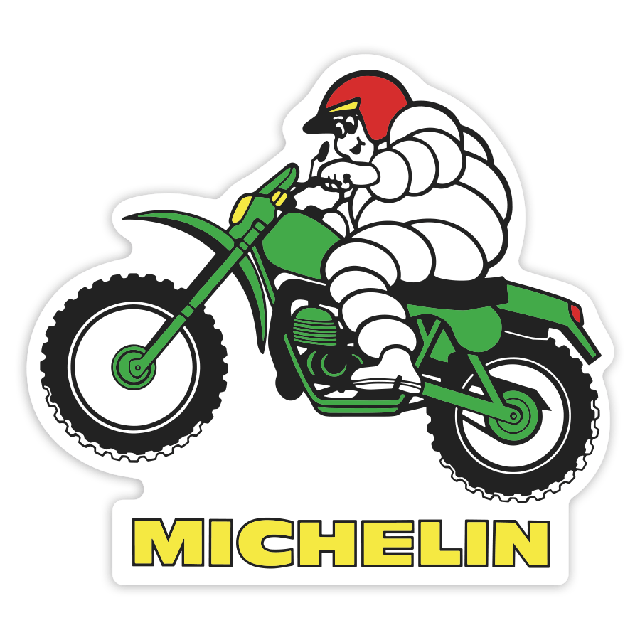 Adesivi per Auto e Moto: Michelin Motocross Retrò