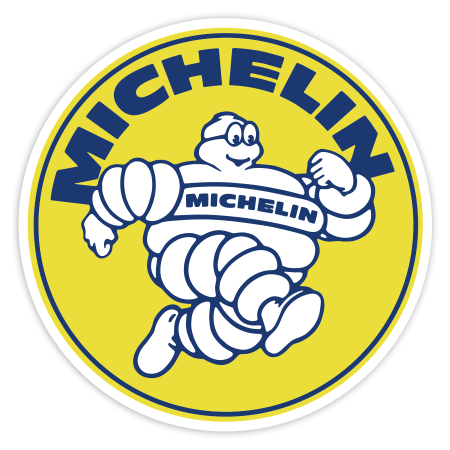 Adesivi per Auto e Moto: Michelin Corridore Giallo