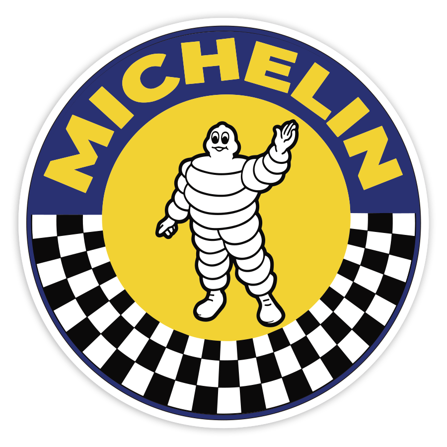 Adesivi per Auto e Moto: Michelin Circolare Scacchi