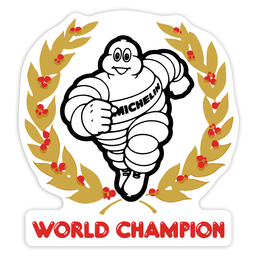 Adesivi per Auto e Moto: Michelin Campione del Mondo