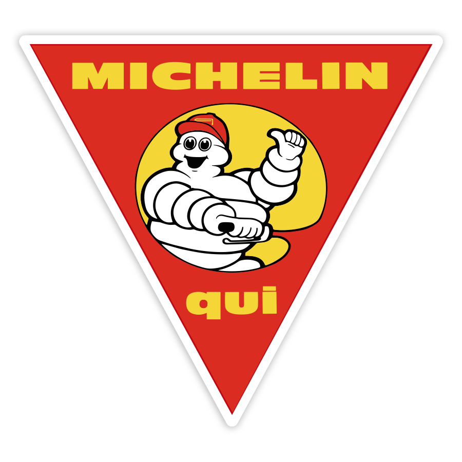 Adesivi per Auto e Moto: Michelin Qui Moto