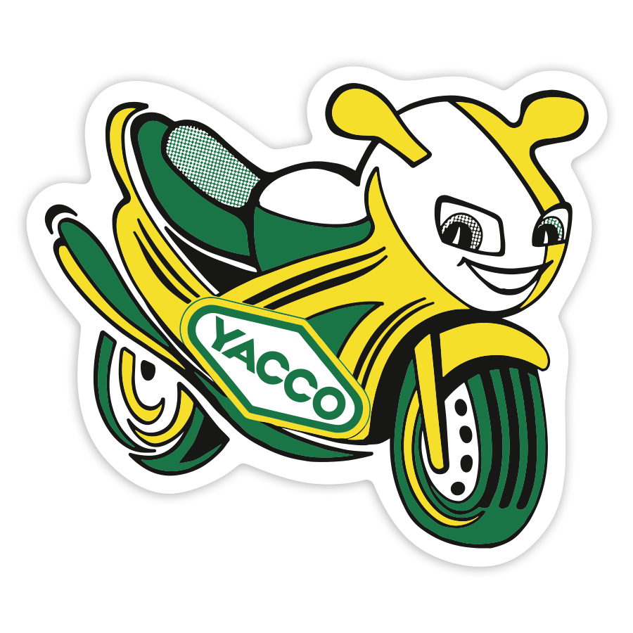 Adesivi per Auto e Moto: Yacco Moto Gialla