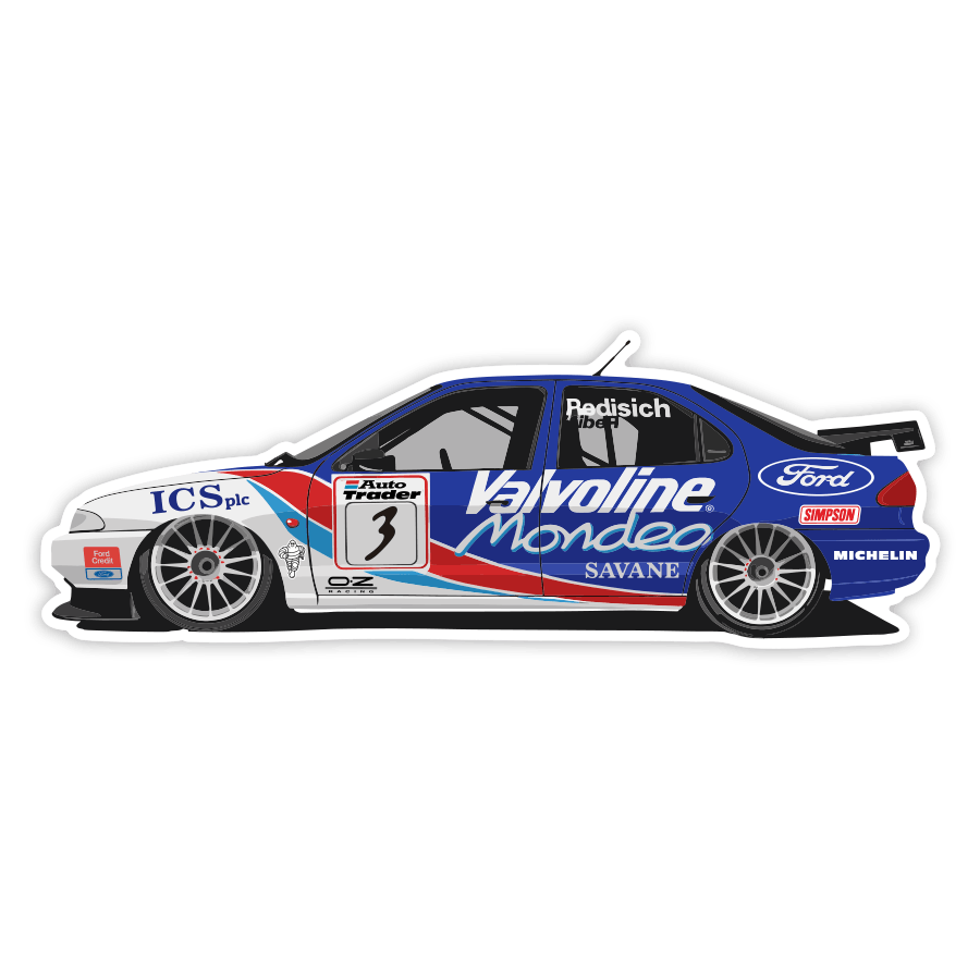 Adesivi per Auto e Moto: Ford Mondeo Valvoline Rallye