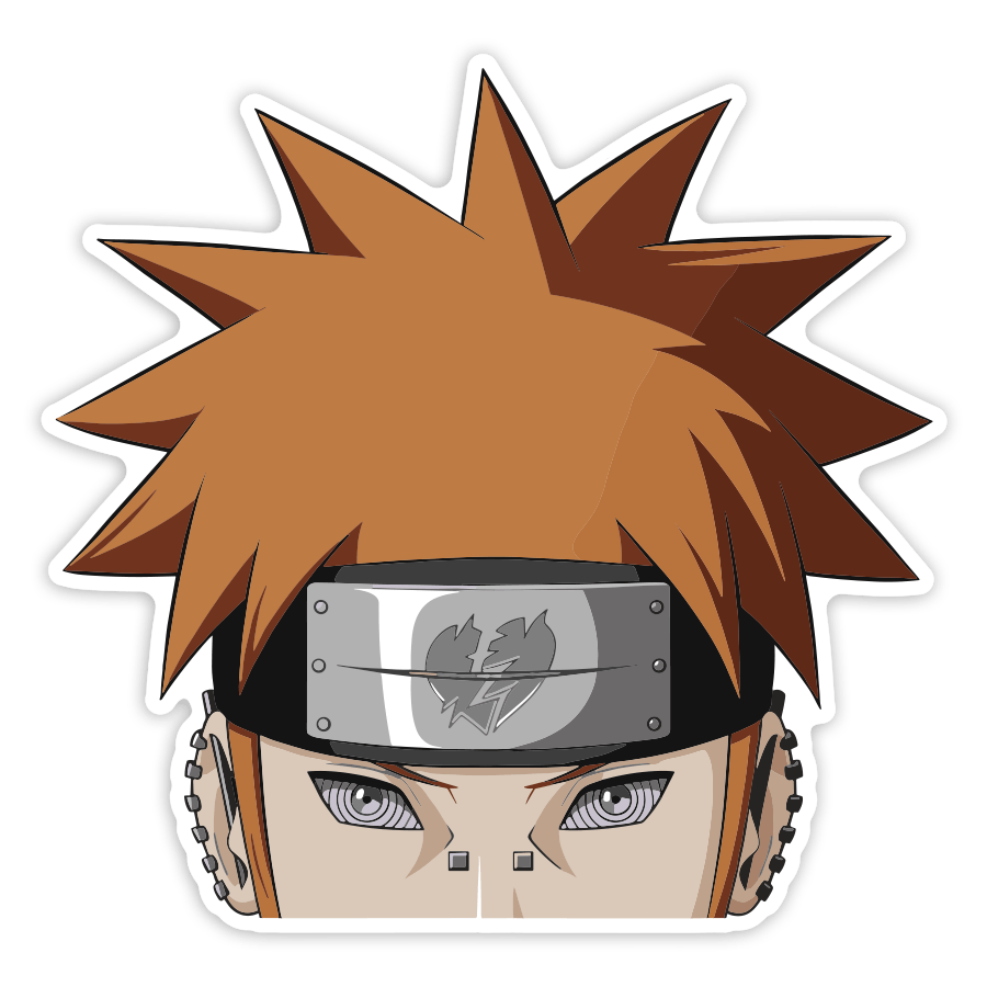 Adesivi per Auto e Moto: Naruto Pain Volto Akatsuki