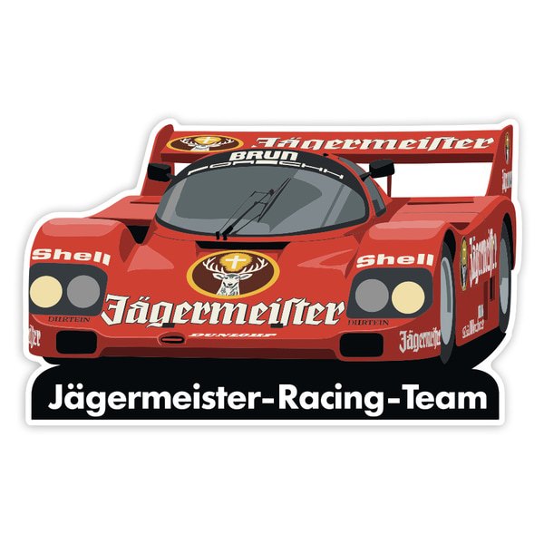 Adesivi per Auto e Moto: Jägermeister Racing Team