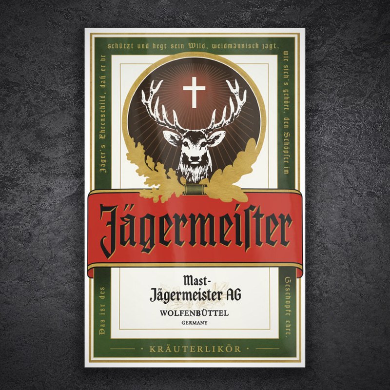 Adesivi per Auto e Moto: Etichetta Classica Jägermeister