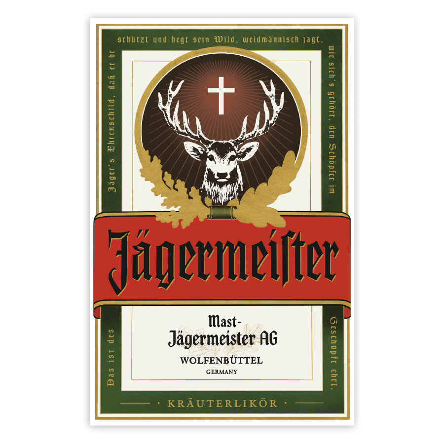 Adesivi per Auto e Moto: Etichetta Classica Jägermeister