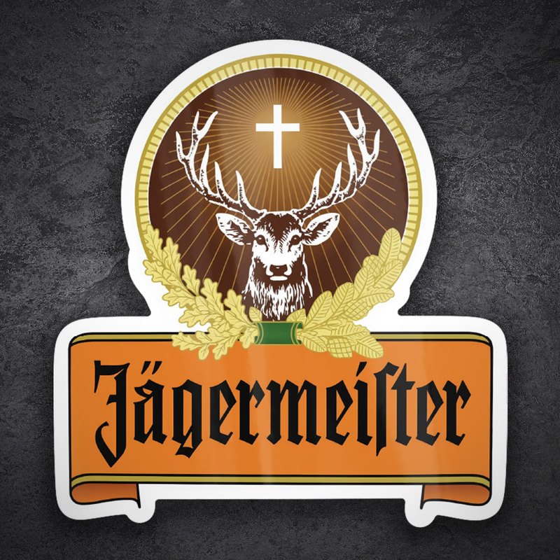 Adesivi per Auto e Moto: Logo Retrò Jägermeister