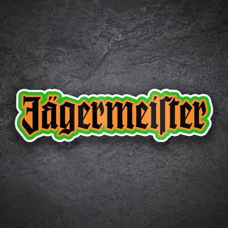 Adesivi per Auto e Moto: Lettere Retrò Jägermeister