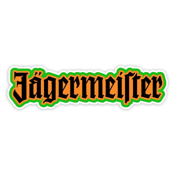 Adesivi per Auto e Moto: Lettere Retrò Jägermeister
