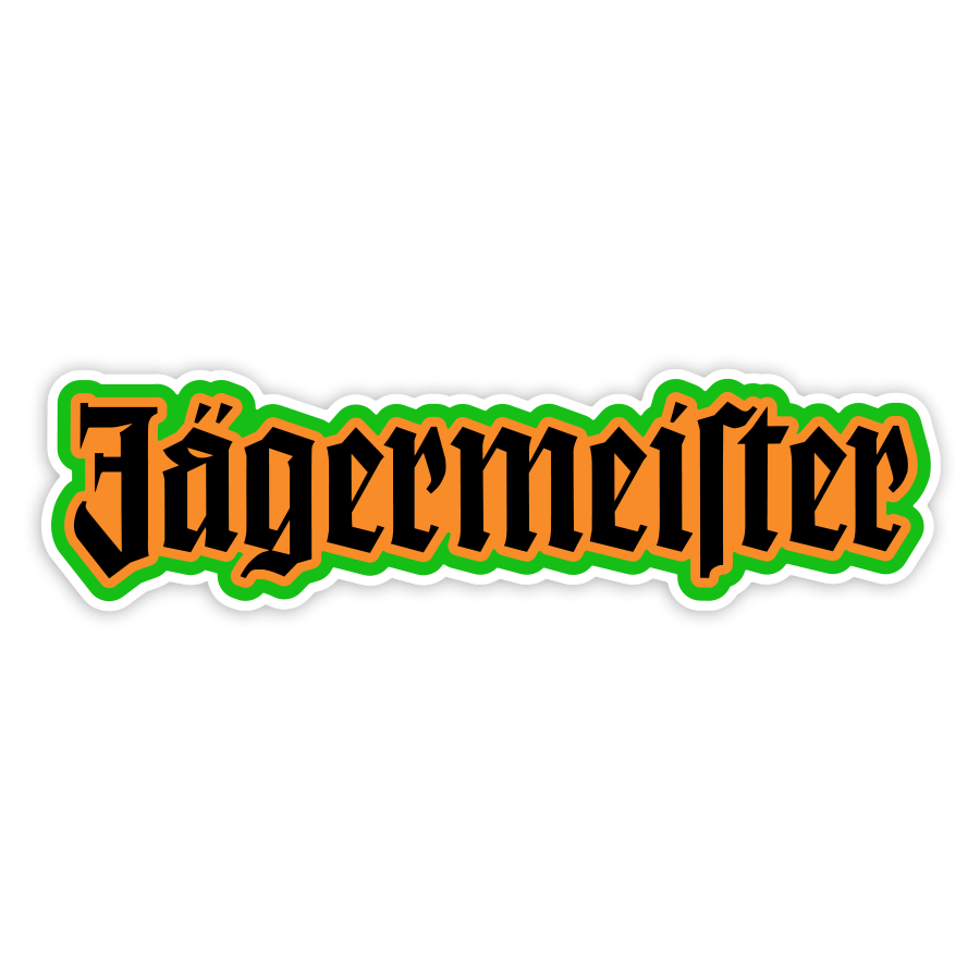 Adesivi per Auto e Moto: Lettere Retrò Jägermeister