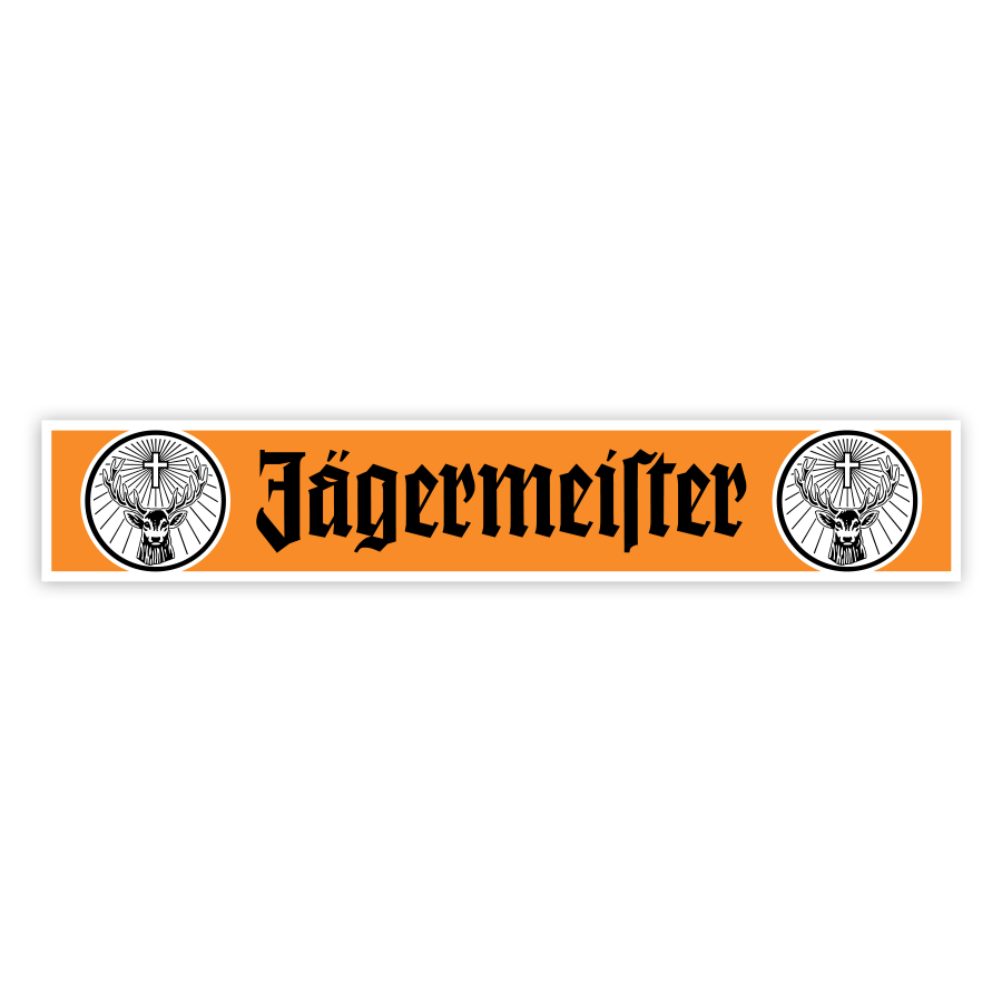 Adesivi per Auto e Moto: Loghi Arancioni Jägermeister