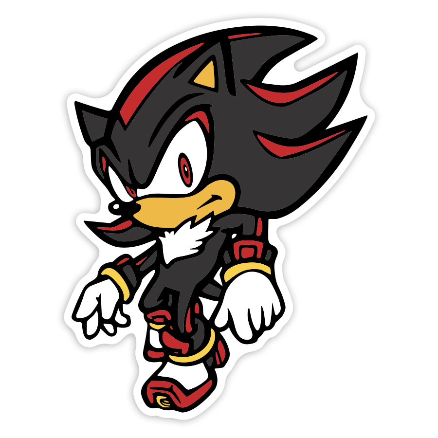 Adesivi per Auto e Moto: Shadow the Hedgehog