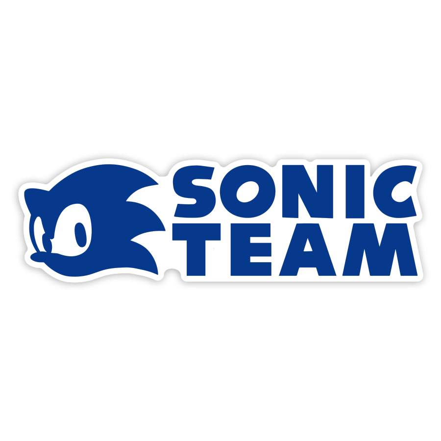 Adesivi per Auto e Moto: Logo Blu Sonic Team