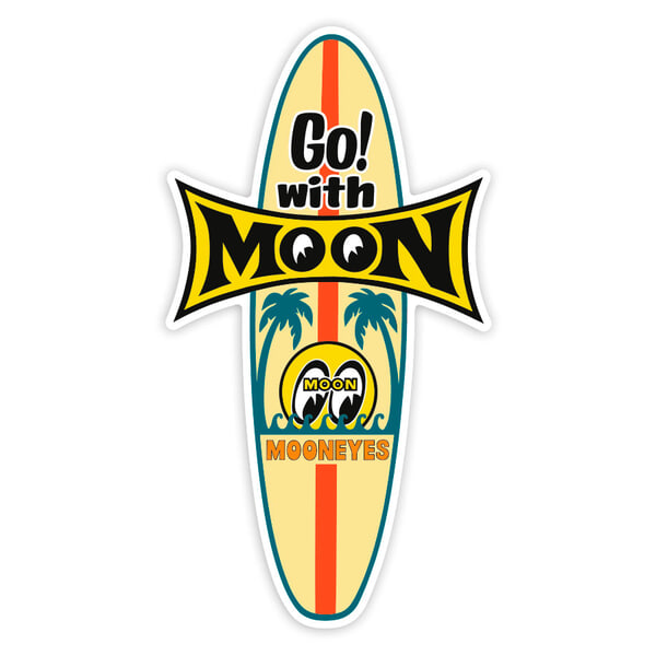 Adesivi per Auto e Moto: Go with Moon Mooneyes