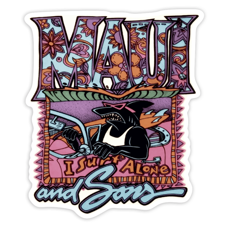 Adesivi per Auto e Moto: Maui and Sons I Surf Alone