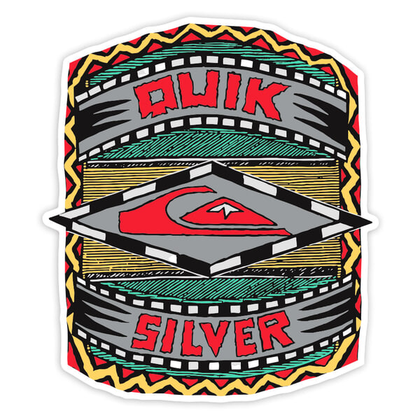 Adesivi per Auto e Moto: Quiksilver Tribal Retro