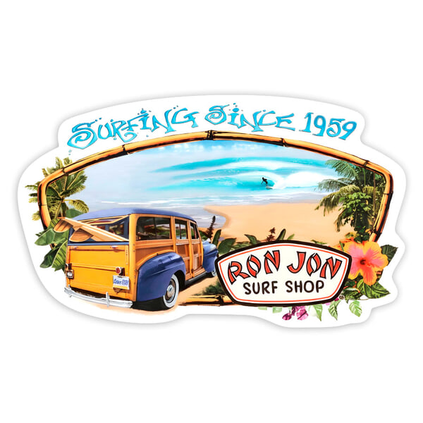 Adesivi per Auto e Moto: Ron Jon Surfing Since 1959