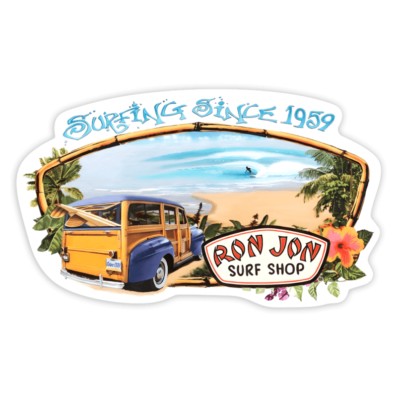 Adesivi per Auto e Moto: Ron Jon Surfing Since 1959