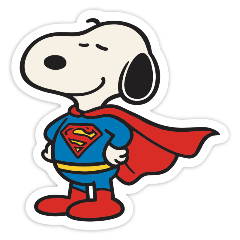 Adesivi per Auto e Moto: Snoopy Superman