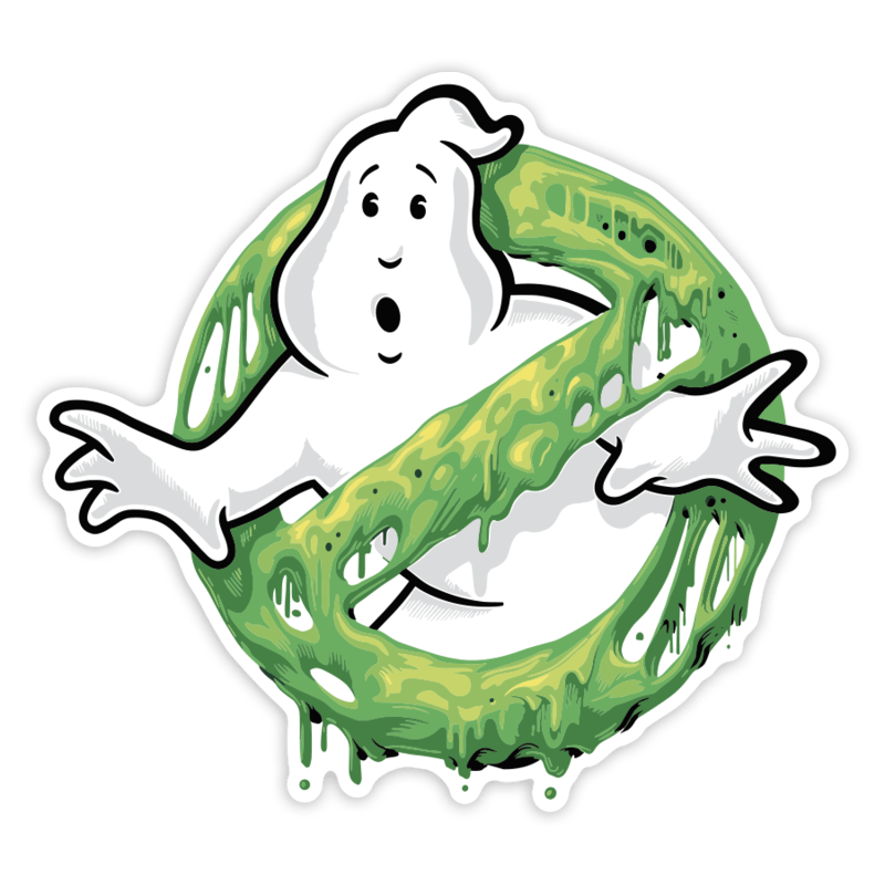 Adesivi per Auto e Moto: Logo Ghostbusters Slime
