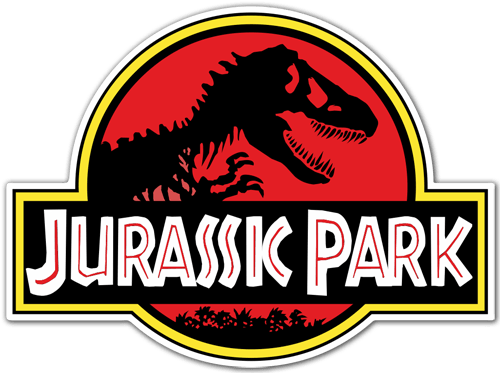 Adesivi per Auto e Moto: Jurassic Park Logo