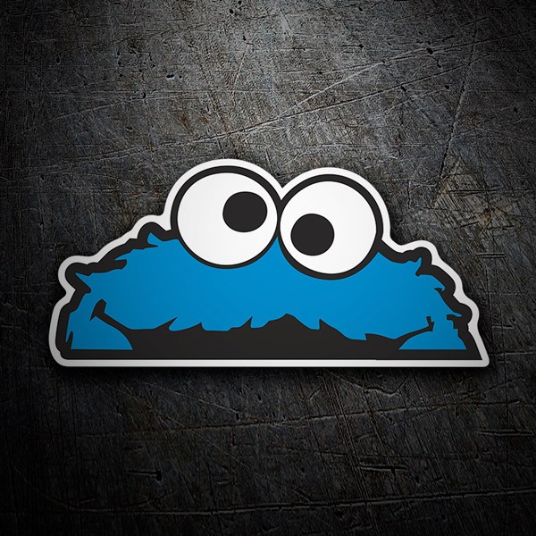 Adesivi per Auto e Moto: Cookie Monster