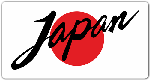 Adesivi per Auto e Moto: Japan Flag