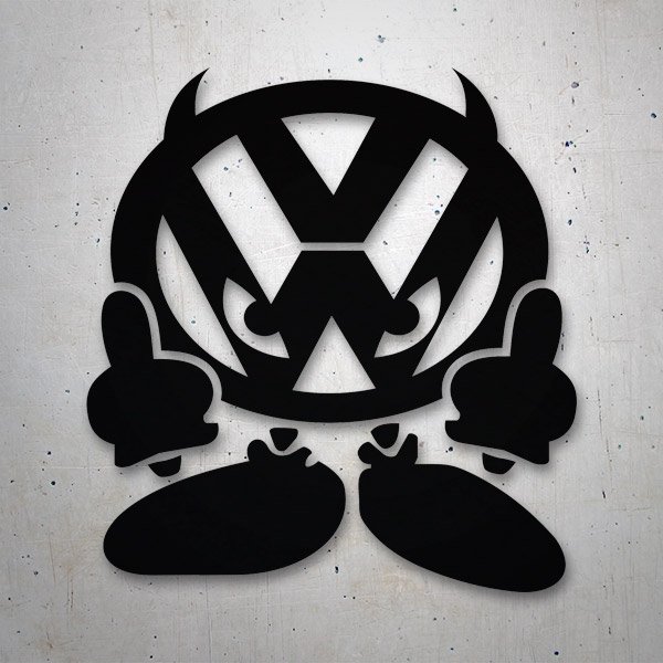 Adesivi per Auto e Moto: Horn Devil Volkswagen VW
