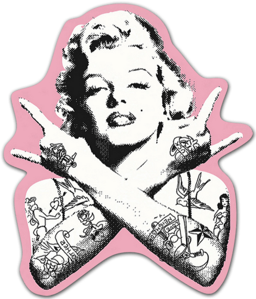 Adesivi per Auto e Moto: Marilyn Monroe Punk