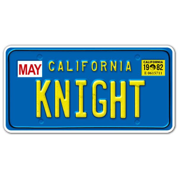 Adesivi per Auto e Moto: Registrazione auto Knight Rider