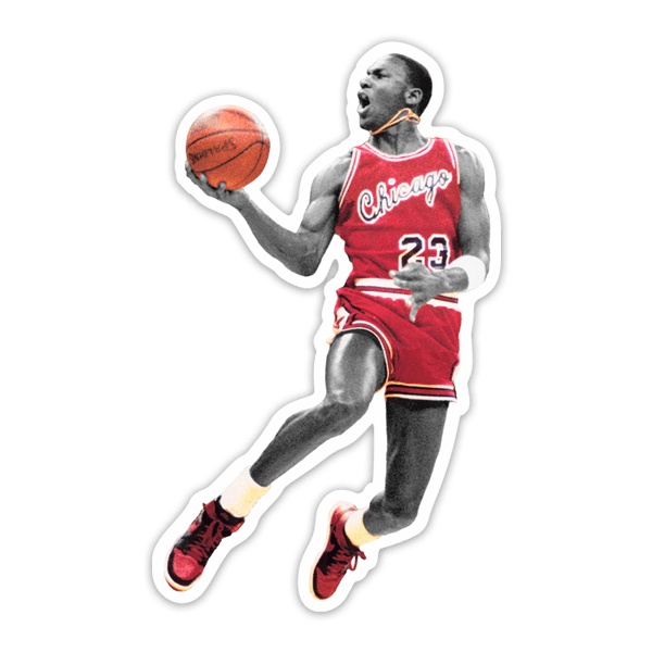 Adesivi per Auto e Moto: Michael Jordan (Chicago Bulls)