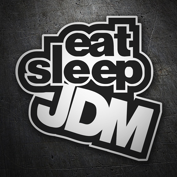 Adesivi per Auto e Moto: JDM eat sleep