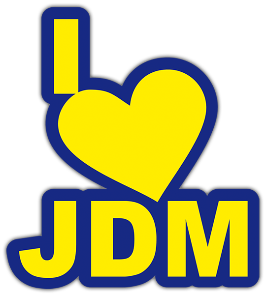 Adesivi per Auto e Moto: I love JDM