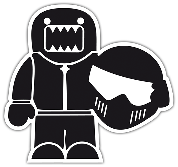 Adesivi per Auto e Moto: Motociclista Domo kun