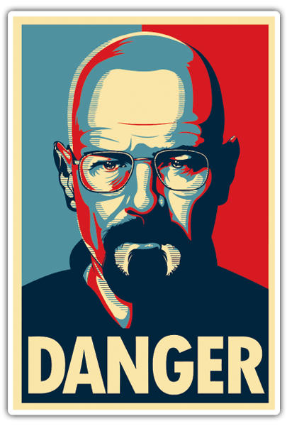 Adesivi per Auto e Moto: Breaking Bad Danger