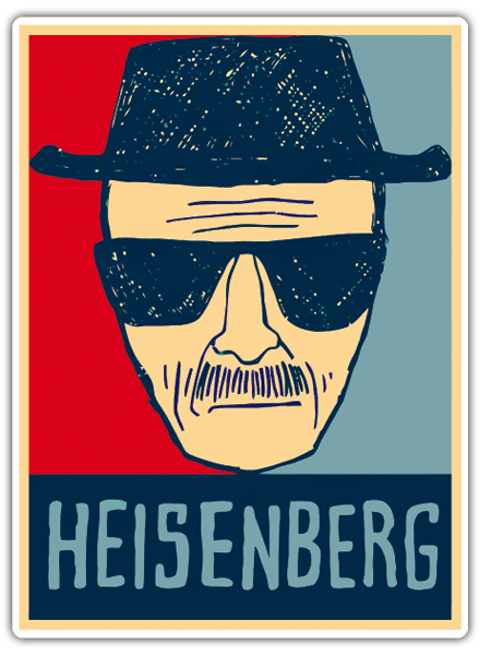 Adesivi per Auto e Moto: Breaking Bad Heisenberg 2
