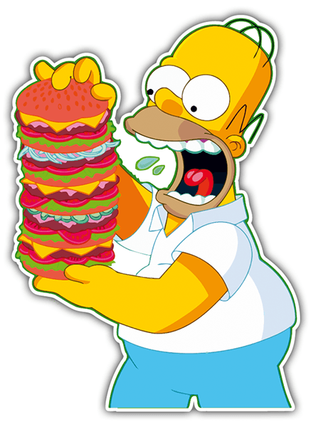 Adesivi per Auto e Moto: Homer Mountain Burgers