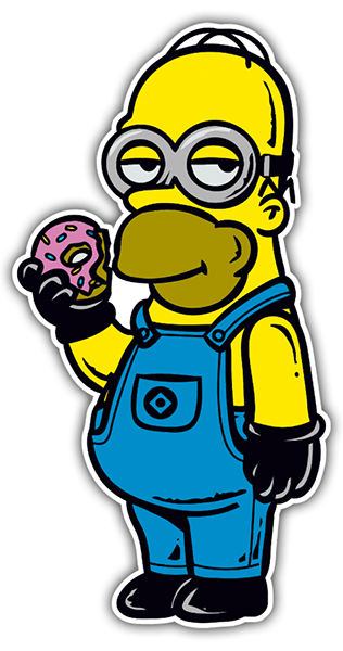 Adesivi per Auto e Moto: Homer Minion