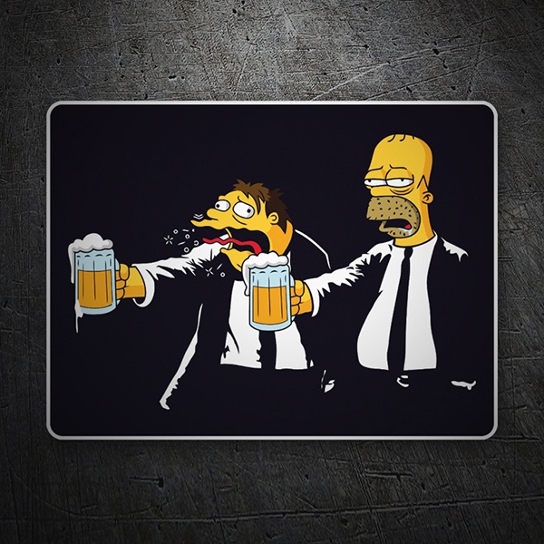 Adesivi per Auto e Moto: Pulp Simpsons