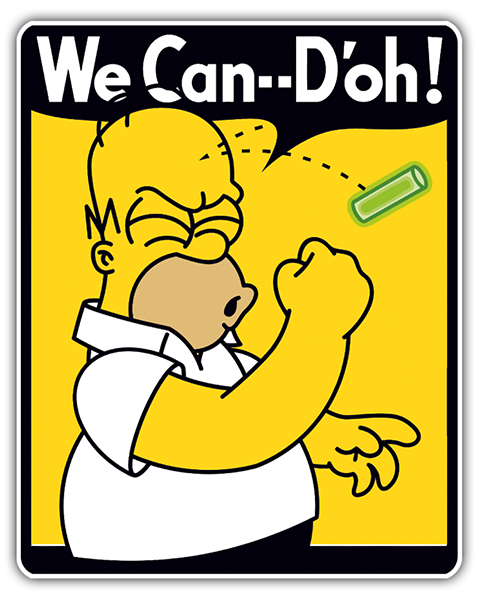 Adesivi per Auto e Moto: We Can D´oh!
