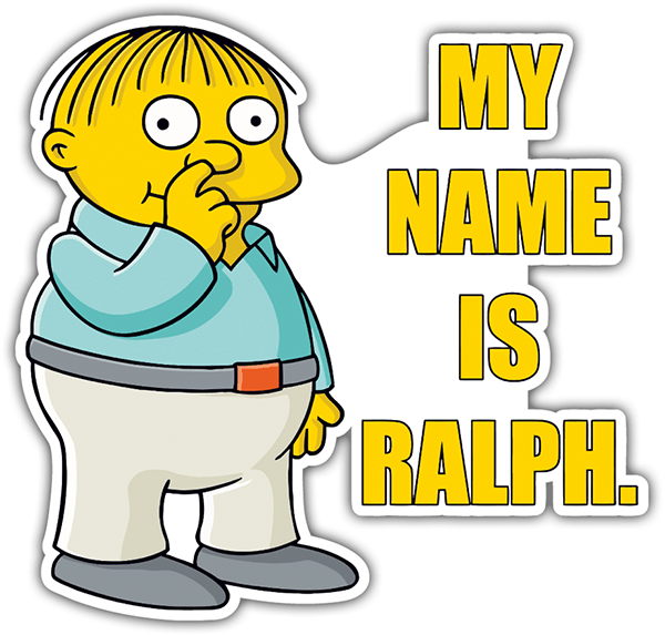 Adesivi per Auto e Moto: My Name Is Ralph