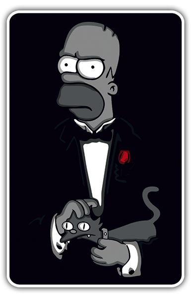 Adesivi per Auto e Moto: The Godfather Homer