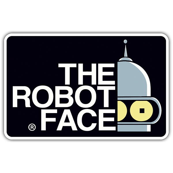 Adesivi per Auto e Moto: The Robot Face