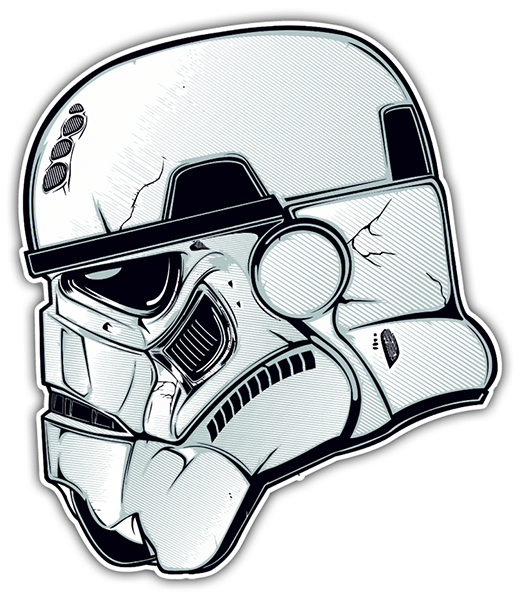 Adesivi per Auto e Moto: Casco Stormtrooper
