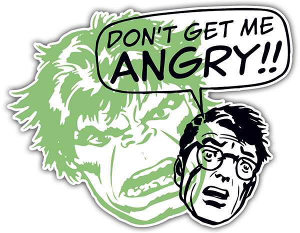 Adesivi per Auto e Moto: Don't get me Angry