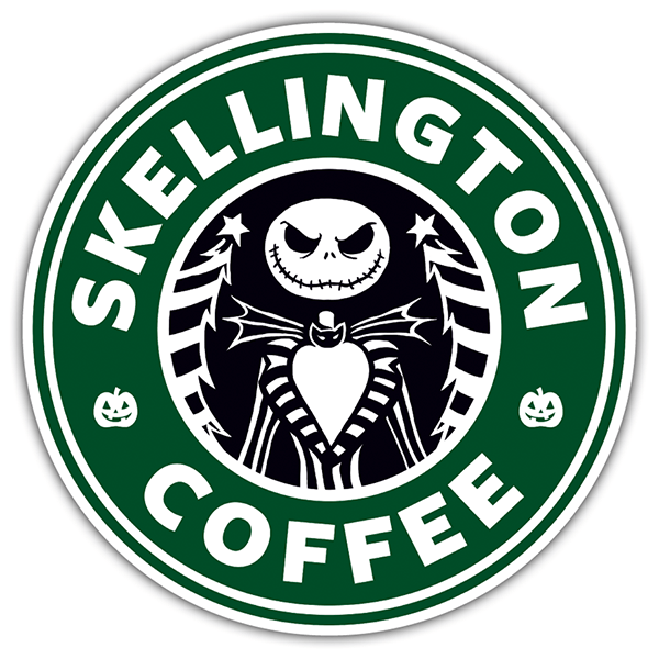 Adesivi per Auto e Moto: Skellington Coffee