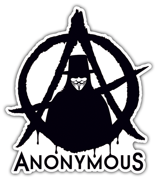 Adesivi per Auto e Moto: Anonymous