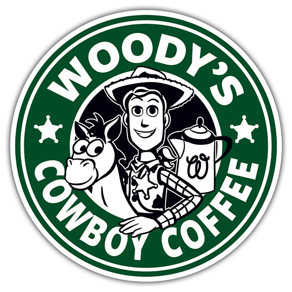 Adesivi per Auto e Moto: Woody Cowboy Coffee